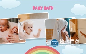 AE模板-多彩时尚卡通儿童婴儿照片创意视频相册片头 Autumn Baby Collection B161