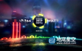 AE模板-时尚音乐频谱音频波形可视化节奏动画 Urban Beats – Audio React
