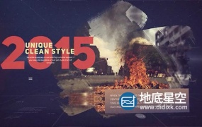 AE模板-笔刷涂抹复古图像内容展示的时间历史线 Timeline Slideshow
