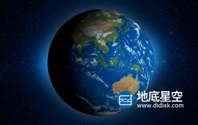 视频素材-航天科学全球化地理教育太空视角蓝色星球地球行星自转素材