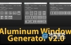 3DS MAX插件-铝窗户生成插件 Aluminum Window Generator V2