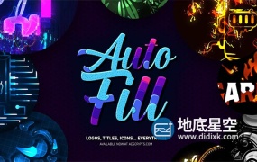 AE插件-中文汉化版图层边界自动填充生长动画插件 AutoFill v1.1.5 Win/Mac