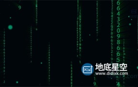 视频素材-黑客帝国科技数字雨视频