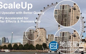 AE/PR插件-中文汉化版人工AI智能视频无损放大插件 ScaleUP v1.3.0 Win
