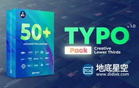 达芬奇预设-50个简单干净的彩色创意字幕条标题动画 Lower Thirds