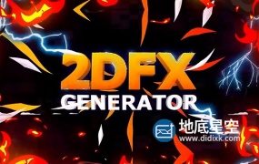 AE脚本-769个二维动漫MG火焰烟雾能量电流图形标题背景转场特效动画v1.2