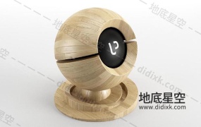 C4D材质- 实木拼接地板木地板材质球