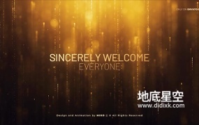 AE模板-华丽金色时尚颁奖典礼获奖者人物介绍文字标题开场片头 Awards Opener