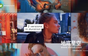 PR模板预设-时尚动感的旅行婚礼视频照片展示