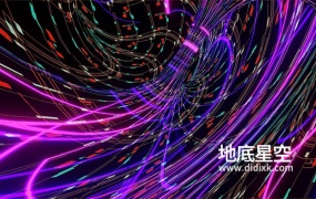 视频素材-抽象的霓虹迪斯科灯VJ舞台背景