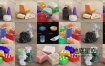 C4D模型-塑料糖果玉石蜡烛肥皂材质模型预设