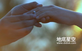 视频素材-结婚戴戒指过程
