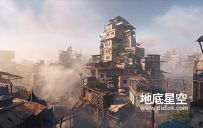 3D模型-256个贫民窟建筑房子模型合集