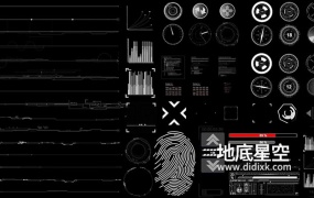 AE模板-1000+高科技HUD科技感UI界面图形信息图表动画包