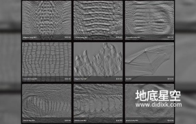 贴图素材-动物皮动物角贴图模型合集