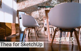 SketchUp插件-室内建筑渲染器插件 Thea Render v3.5.173.1970 + v2.2.1016.1877