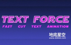 AE脚本-根据音频自动生成快闪文字标题动画 Text Force v1.1.3 + 使用教程