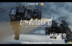 Blender插件-城市楼房建筑模型预设 Blender Market – Citybuilder 3D