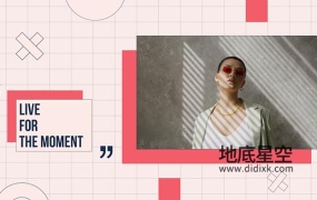 FCPX模板-复古粉色时尚网格视频包装片头 Retro Promo