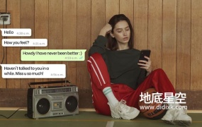 FCPX模板-苹果手机APP社交媒体聊天气泡对话框动画