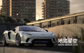 C4D模型-两门豪华轿跑车迈凯伦C4D汽车模型