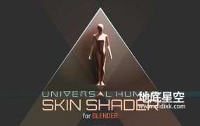 Blender插件-三维人像皮肤材质着色器 Universal Human Skin Shader V1.0