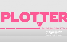 AE插件-中文汉化版抽象创意矢量艺术视觉特效 Plotter V1.0 Win