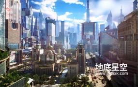 3D模型-未来纽约广场城市楼房建筑大厦