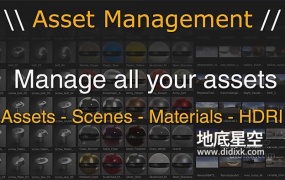 Blender插件-三维模型材质贴图场景预设管理工具 Asset Management V2.70 + 使用教程