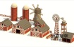 3D模型-13个低多面卡通农场建筑模型合集