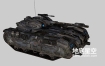 3D模型-歌利亚坦克C4D模型