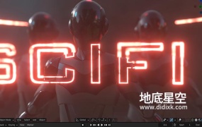 Blender插件-三维科幻HUD元素特效 Scifi Elements Ultimate v1.00