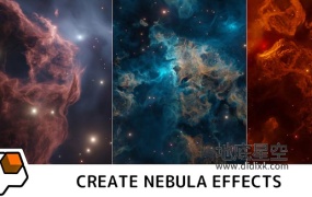 Blender插件-三维太空璀璨星云生成器 Nebula Generator V2.0.2
