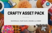Blender插件-100种材质模型预设库 Crafty Asset Pack