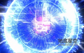 AE模板-炫酷的冲击波科技感logo标志展示动画