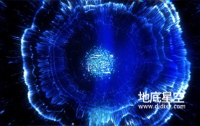 AE模板-震撼的快速的数字代码冲击波logo标志动画