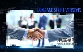 AE模板-未来科技数字高新企业的商务图文展示内容演示