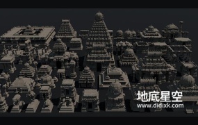 3D模型-远古神庙遗迹模型