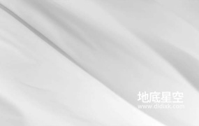 视频素材-波浪中的白色闪亮丝绸织物被风吹动