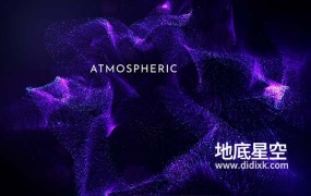 AE模板-唯美的粒子花火绽放鼓舞人心激励的标题动画