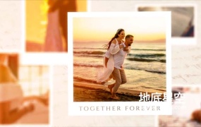 AE模板-唯美浪漫的婚礼周年纪念日照片相册片头