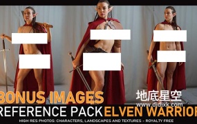 500+精灵战士女性角色艺术姿势造型参考图