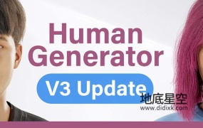 Blender插件-三维人物模型生成器 Human Generator v3.0.4