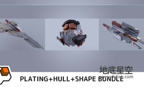 Blender插件-三维科幻飞船部件模型生成 The Shipwright V2.0.1