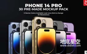 AE模板-iPhone 14苹果手机APP应用界面展示产品宣传促销介绍片头动画