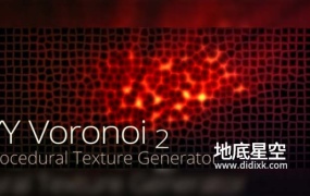 AE插件-中文汉化版抽象纹理背景生成器 YY Voronoi v2.1 Win/Mac
