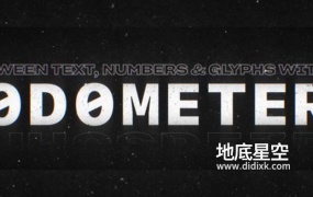 AE插件-文字图形翻转动画插件 Aescripts Odometer V1.0 Win+使用教程