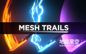 Blender插件-卡通光效路径拖尾插件 Mesh Trails V1.3.3 + 预设包