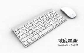 3D模型-无线鼠标键盘C4D模型