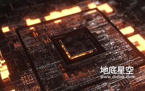 3D模型-科技芯片创意C4D模型
